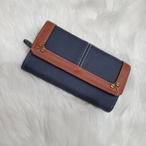 Navy Blue Billfold Wallet
